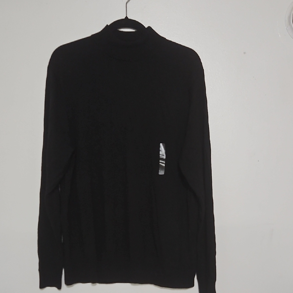 Murano Men's Turtleneck Sweater - Black